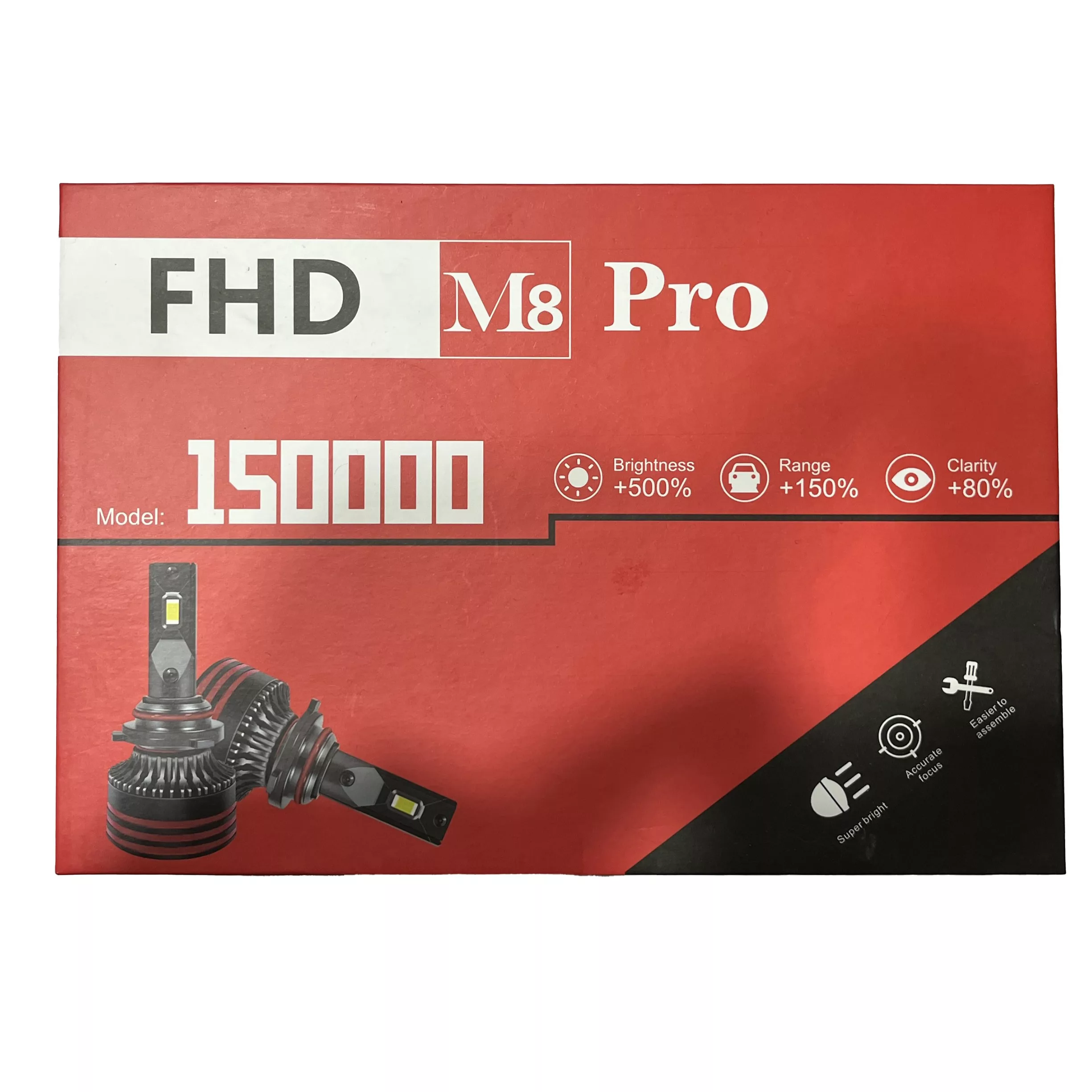 لامپ هدلایت خودرو کانپکس اف اچ دی مدل M8 PRO 15000 پایه H4 بسته دو عددی