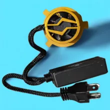 لامپ نور پایین و نور بالا چراغ جلو تک حالته بست یدک مدل یخی کد X19 پایه H4 مناسب برای پراید ۱۳۱، ۱۴۱، ۱۵۱ بسته ۲ عددی