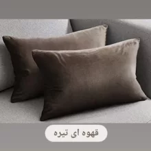رو بالشتی ملولِی مدل مخمل بسته 2 عددی