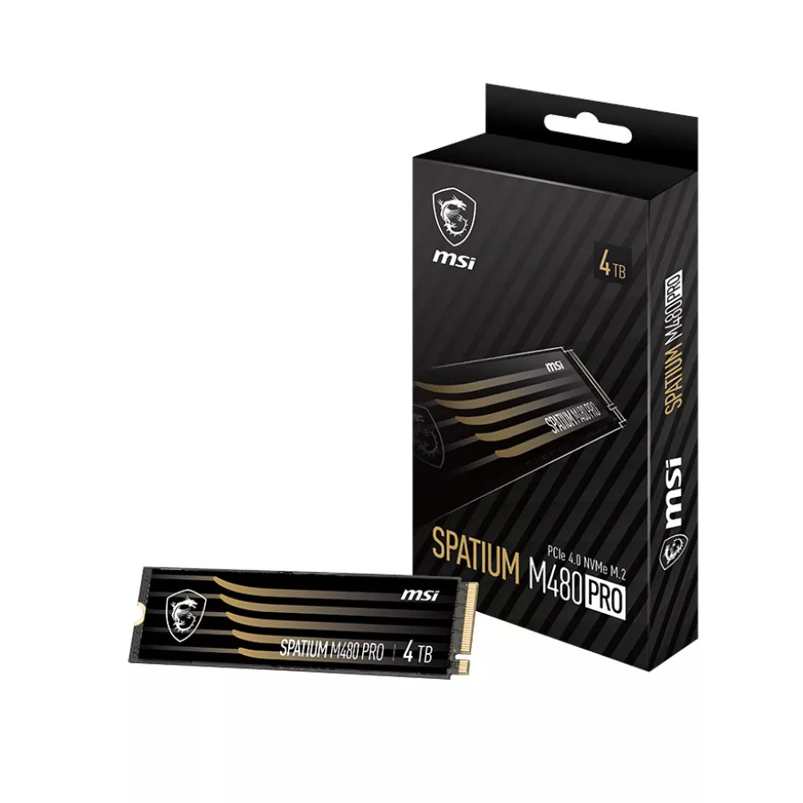 اس اس دی اینترنال ام اس آی مدل SPATIUM M480 PRO PCIe 4.0 NVMe M.2 ظرفیت 4 ترابایت