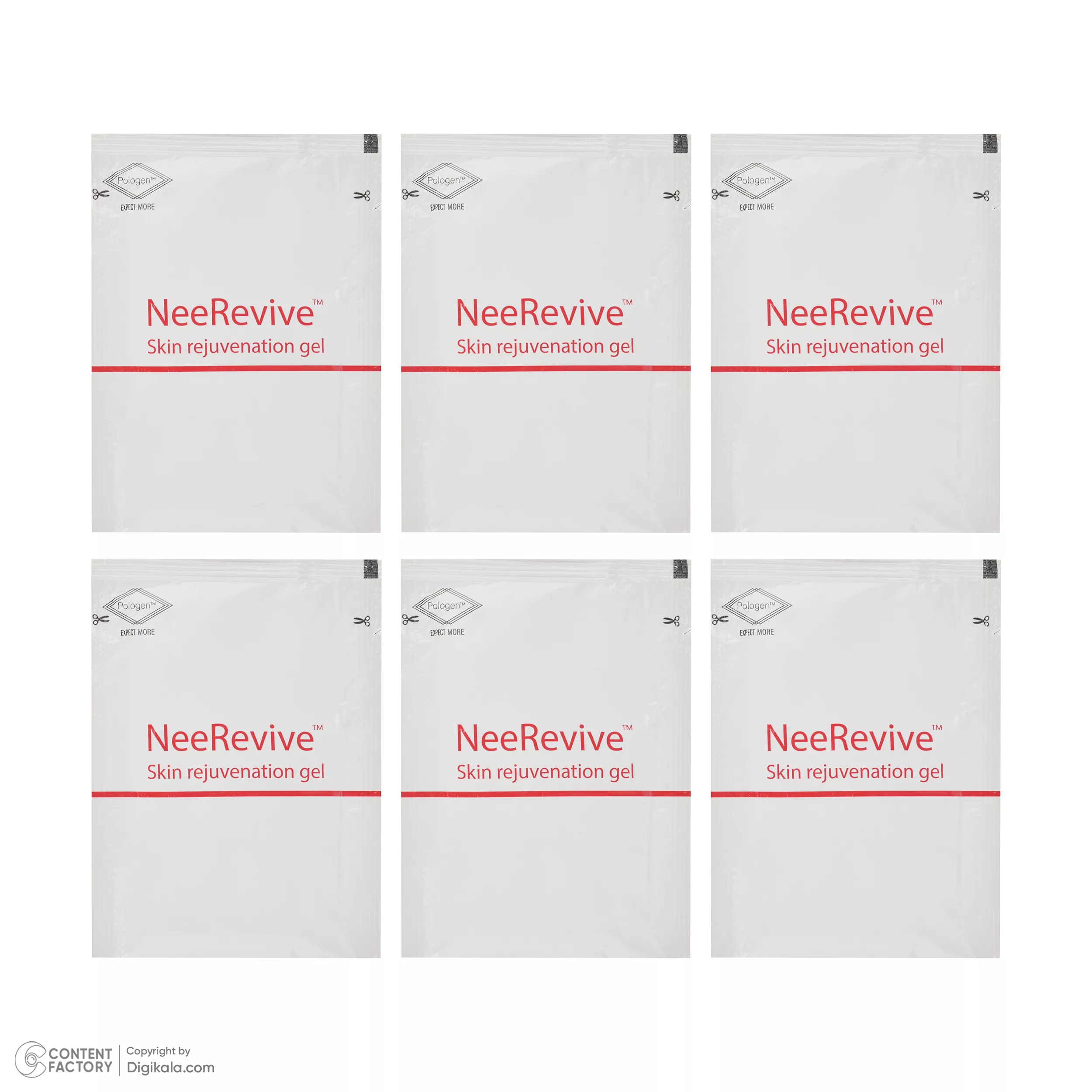 ژل ترمیمکننده صورت پولوژن مدل NeeRevive مناسب برای انواع پوست حجم 20 میلیلیتر بسته 12 عددی