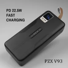 پاوربانک پی زد ایکس مدل V93 Fast Charge PD 22.5W ظرفیت 50000 میلی آمپر ساعت