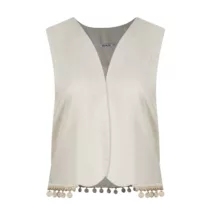 جلیقه زنانه سرژه مدل 234116 رنگ کرم