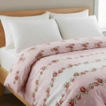 روکش لحاف پنبه انگلیش هوم مدل Allure Rosa یک نفره سایز 220×160 سانتی‌متر