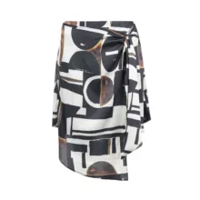 دامن فون زنانه سرژه مدل 210228  رنگ مشکی