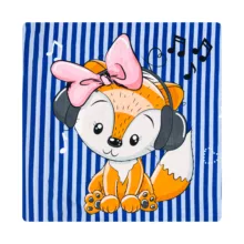 روکش لحاف مایکروفایبر آدنو مدل Lovely fox کد MC15 یک نفره سایز 220x160 سانتی‌متر