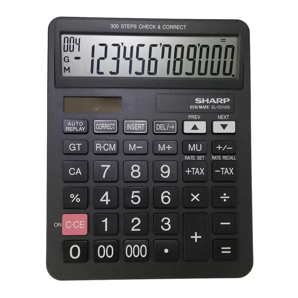 ماشین حساب شارپ کد AT-200 مدل EL-CC12D