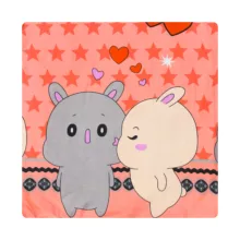 روکش لحاف مایکروفایبر آدنو مدل Lovely کد MC09 یک نفره سایز 220x160 سانتی‌متر