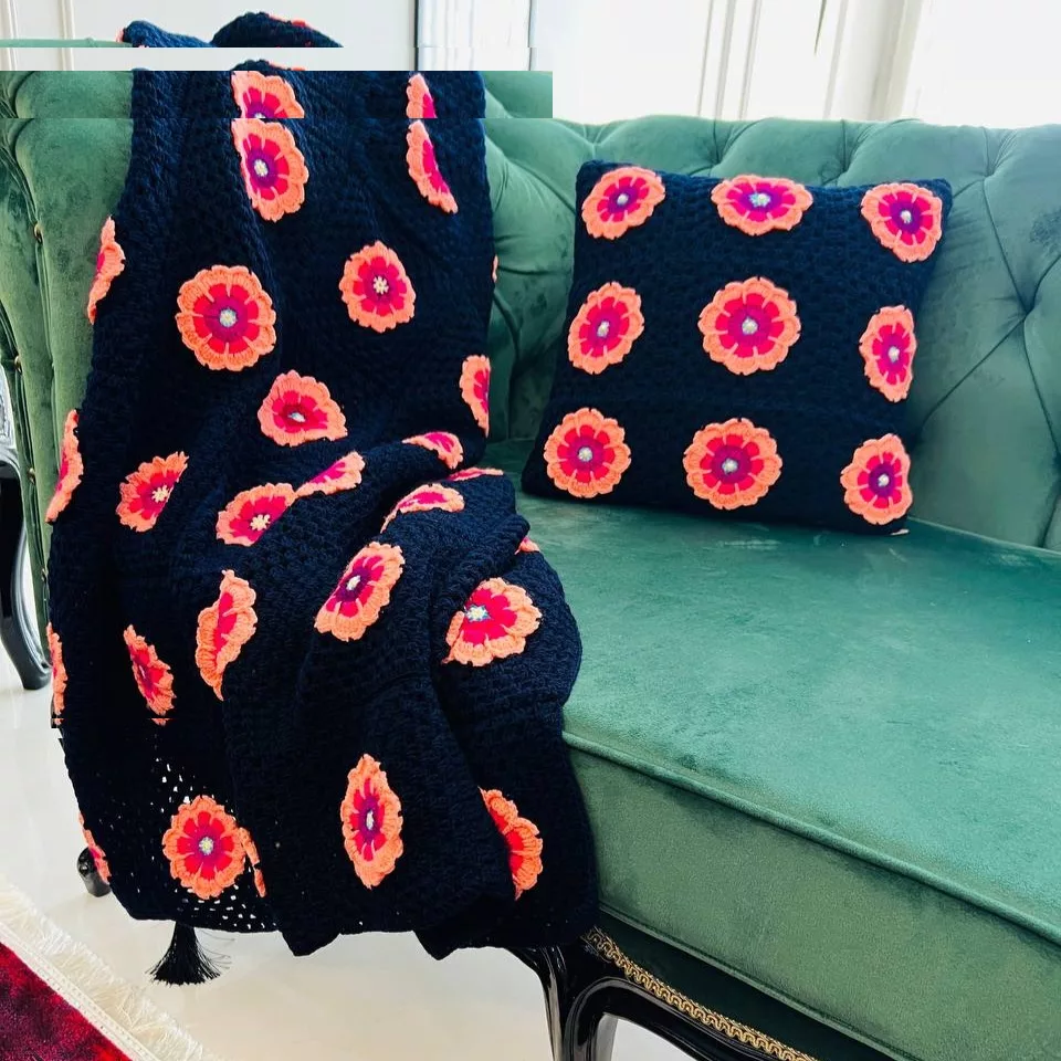 شال مبل مدل یاس به همراه دو عدد کاور کوسن