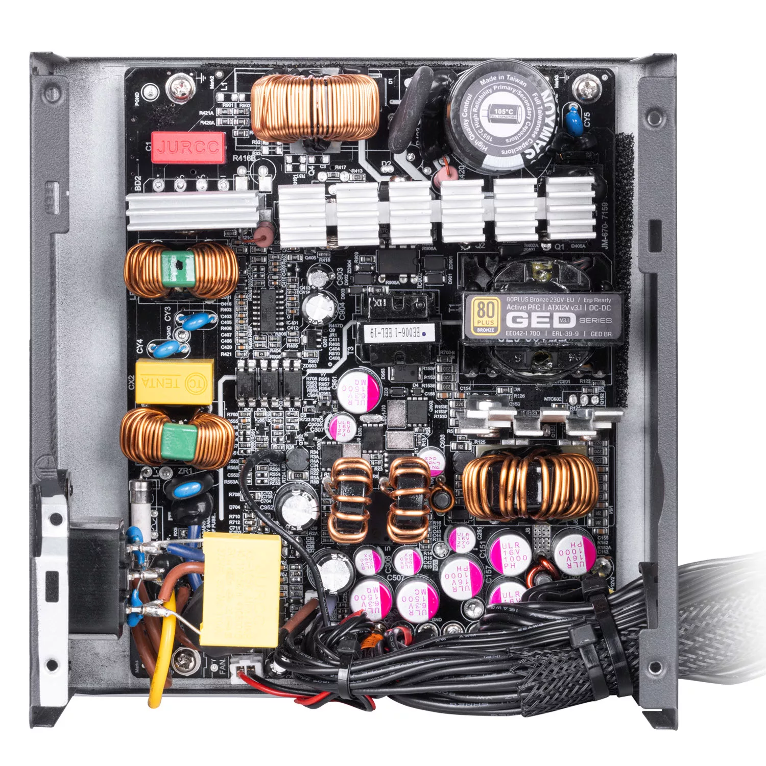 منبع تغذیه کامپیوتر 600W وات گرین مدل GP600A-GED V3.1 (ATX 3.1)