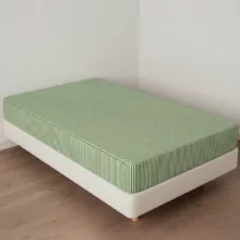 ملحفه آدنو مدل راه راه کد IR189 یک نفره سایز 120×200 سانتی متر
