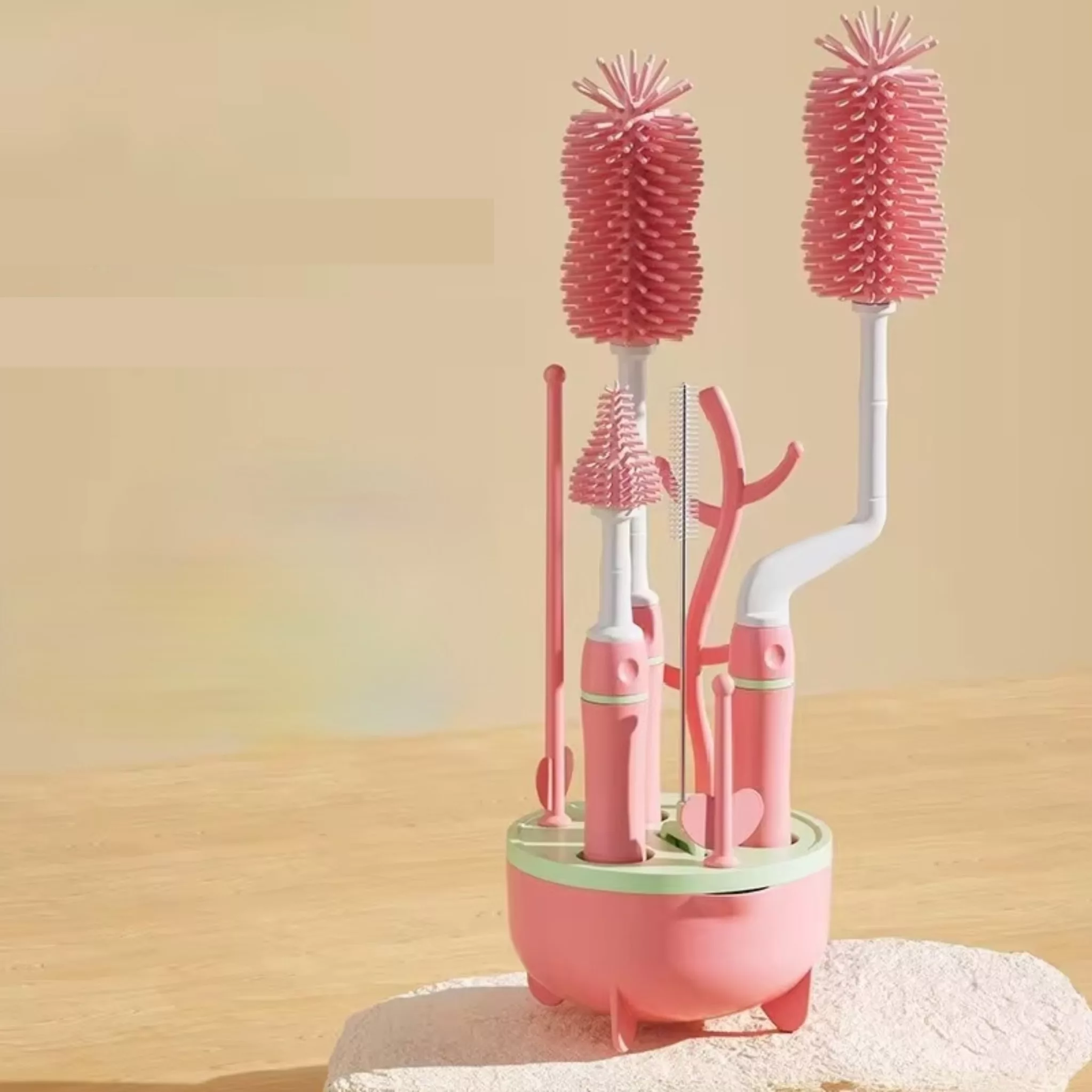 برس شیشه شوی مدل نهال مجموعه 8 عددی