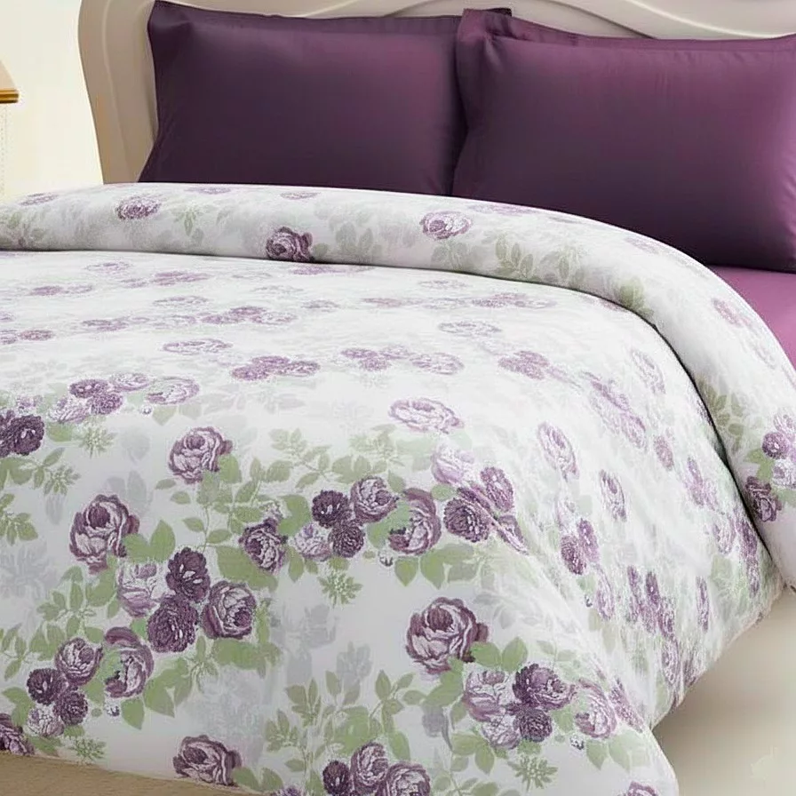 روکش لحاف پنبه انگلیش هوم مدل Rose Luster یک نفره سایز 220x160 سانتی‌متر