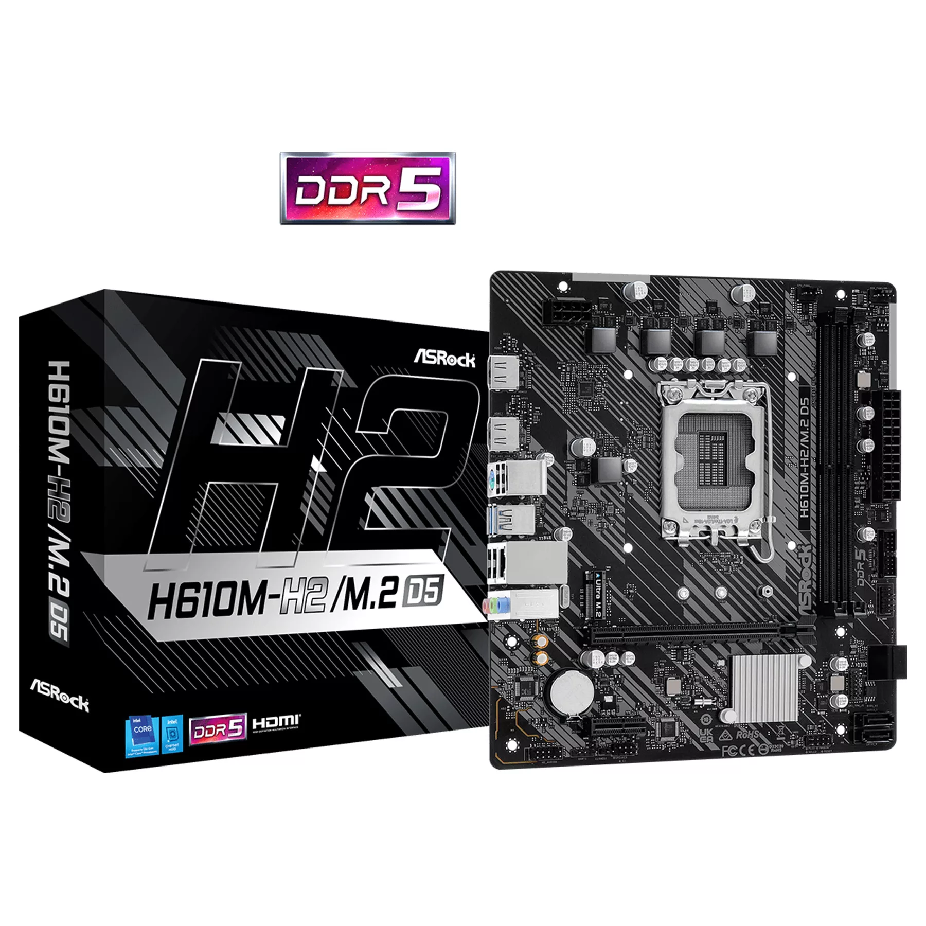 مادربرد ازراک مدل H610M-H2/M.2 D5