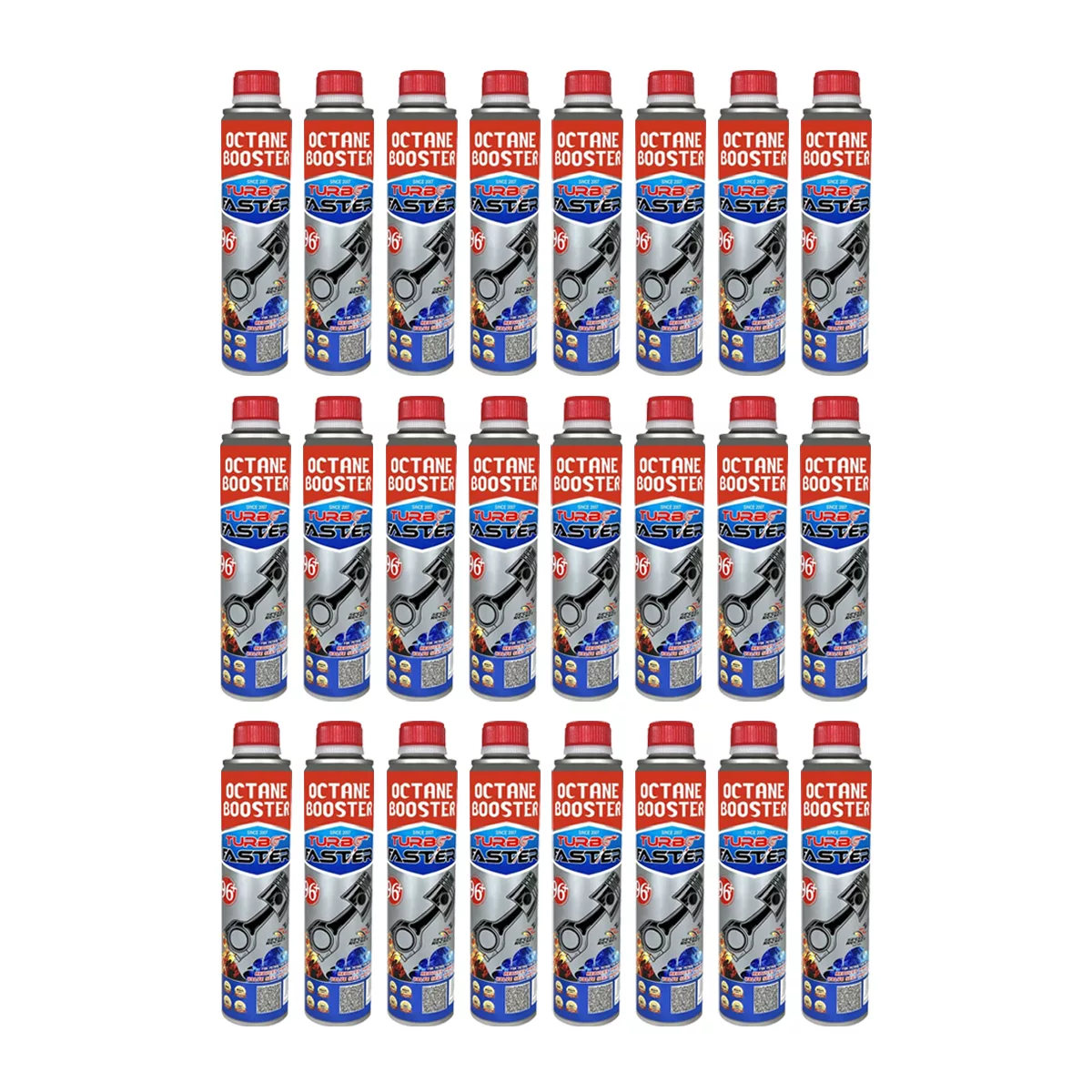 مکمل سوخت خودرو فستر توربو مدل اکتان پلاس حجم 400 میلی لیتر بسته 24 عددی