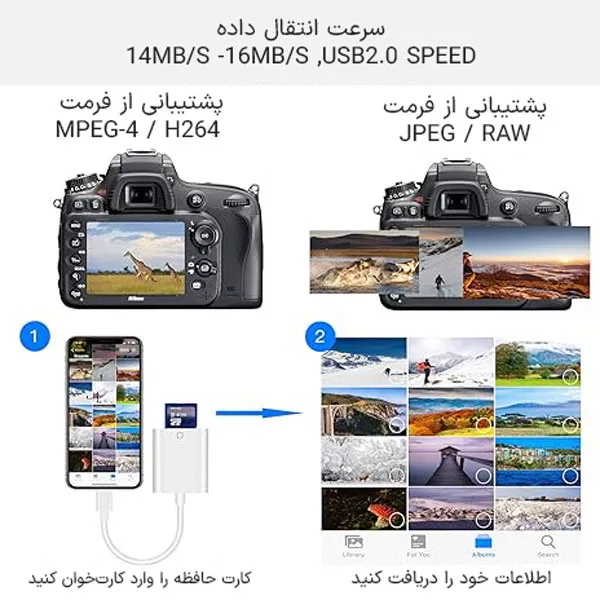 کارتخوان مدل OTG Lightning Link