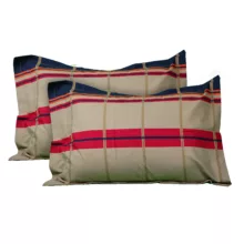 رو بالشی مدل پاکتی طرح چهارخانه 2 عددی