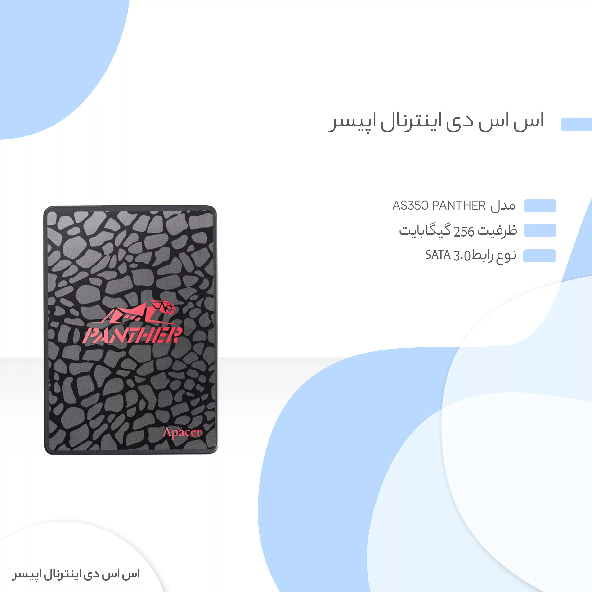 اس اس دی اینترنال اپیسر مدل AS350 PANTHER ظرفیت 256 گیگابایت