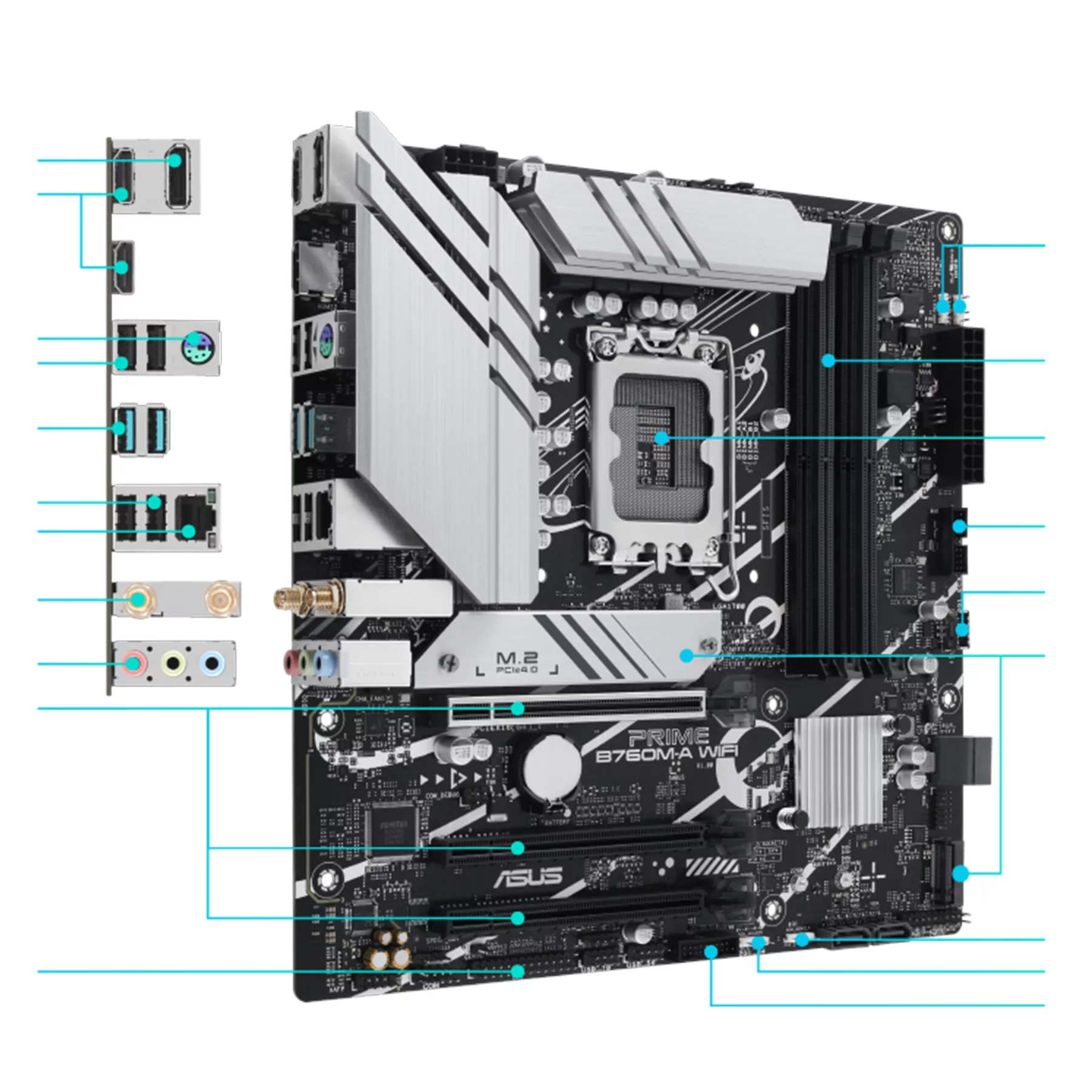 مادربرد ایسوس مدل PRIME B760M-A WIFI