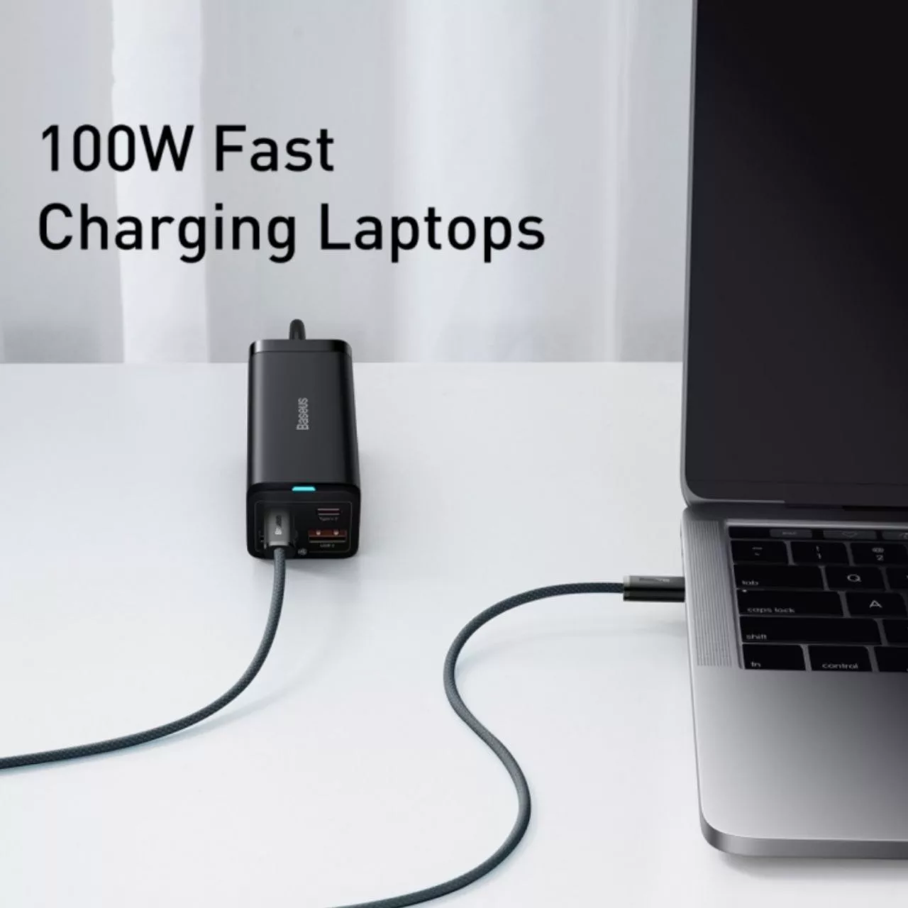 کابل USB-C باسئوس مدل Dynamic Series 100W طول 2 متر