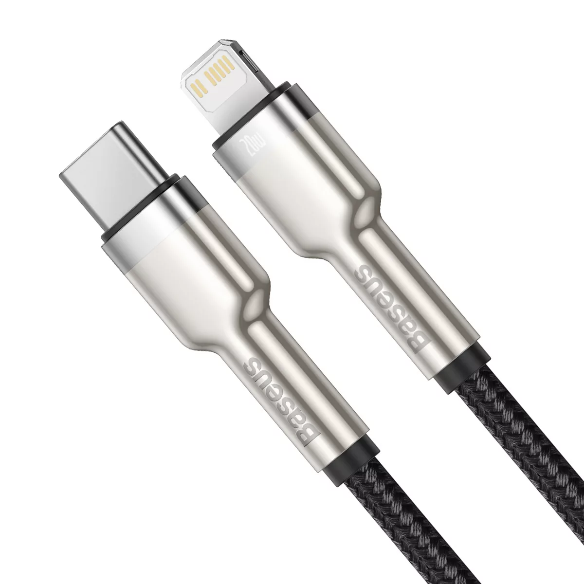 کابل تبدیل USB-C به لایتنینگ باسئوس مدل Cafule series metal data cable PD طول 2 متر
