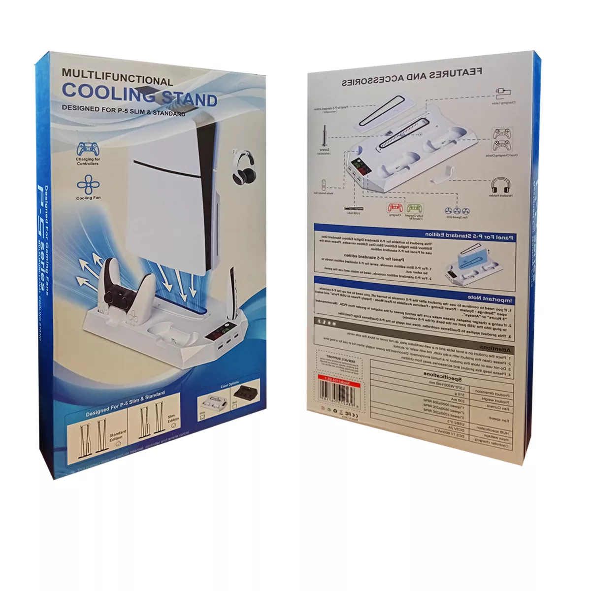 پایه فن کنسول و شارژر دسته بازی مدل COOLING STAND YH-55-1