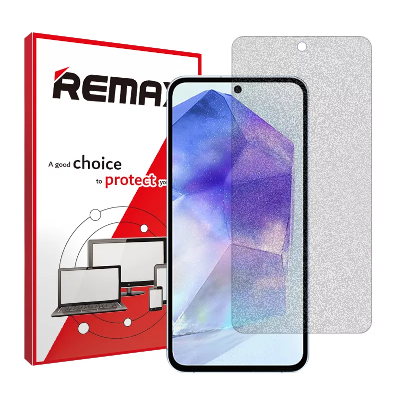 محافظ صفحه نمایش مات ریمکس مدل anti-shock مناسب برای گوشی موبایل سامسونگ Galaxy A55