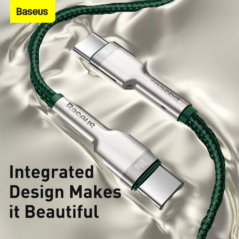 کابل تبدیل USB-C باسئوس مدل Cafule Series Metal Data Cable (100W) طول 1 متر