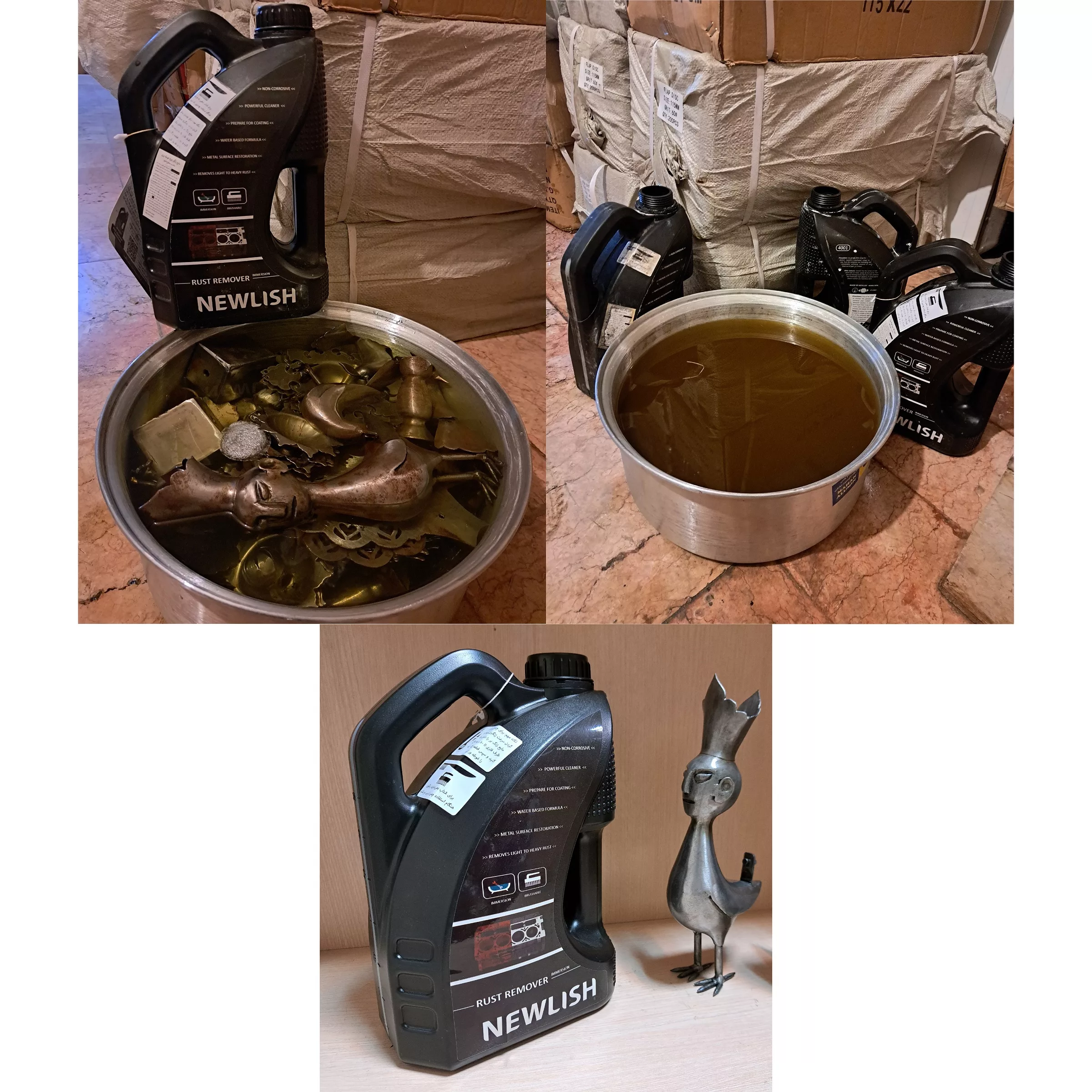 مایع زنگ بر شستشوی رادیاتور ماشین نیولیش مدل 4001 حجم 4 لیتر