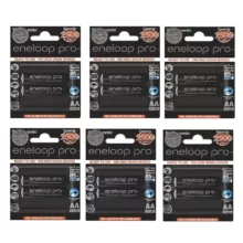 باتری قلمی قابل شارژ پاناسونیک مدل Eneloop Pro بسته 12 عددی