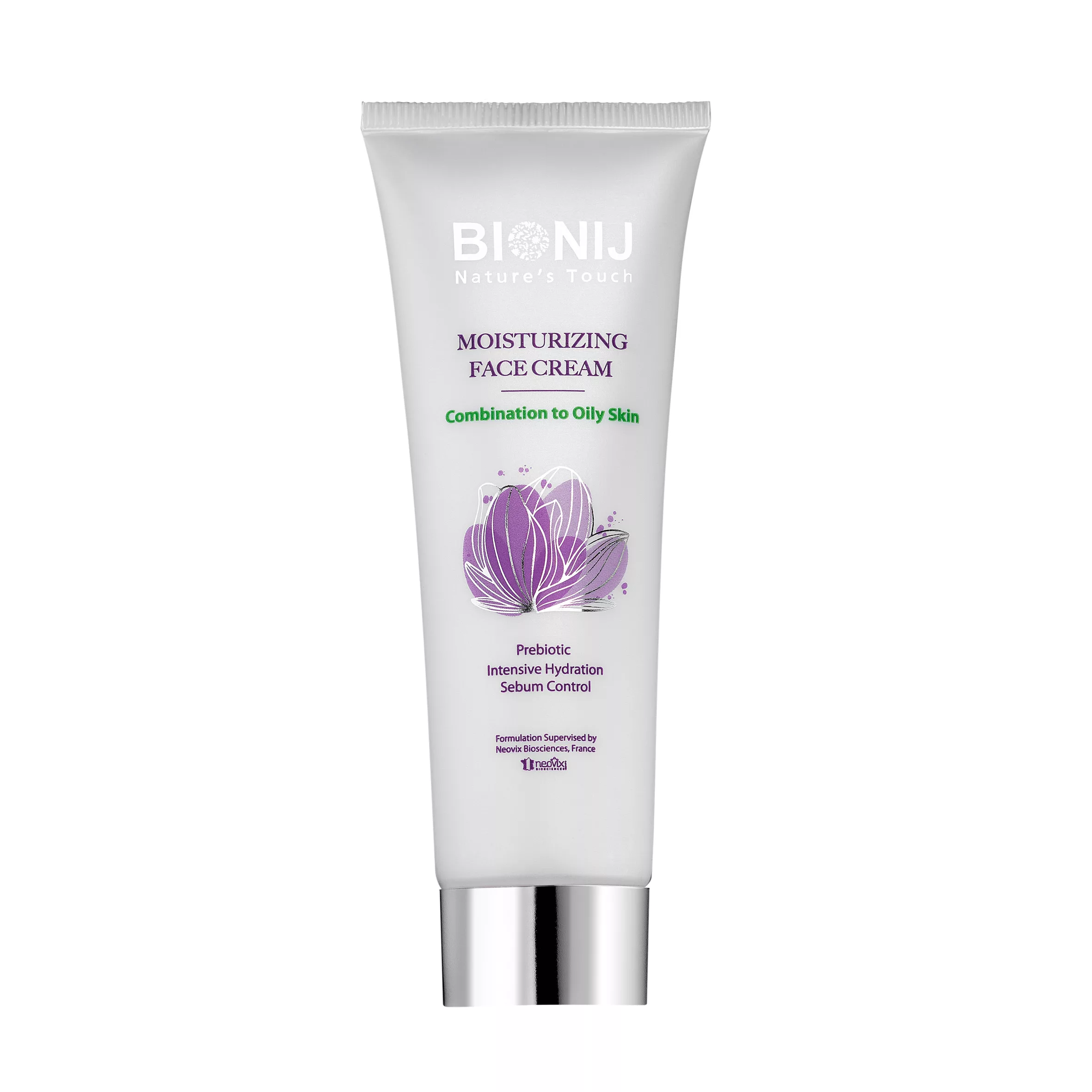 کرم مرطوب‌کننده صورت بیونیج مدل prebiotic مناسب برای پوست‌ مختلط تا چرب حجم 50 میلی‌لیتر