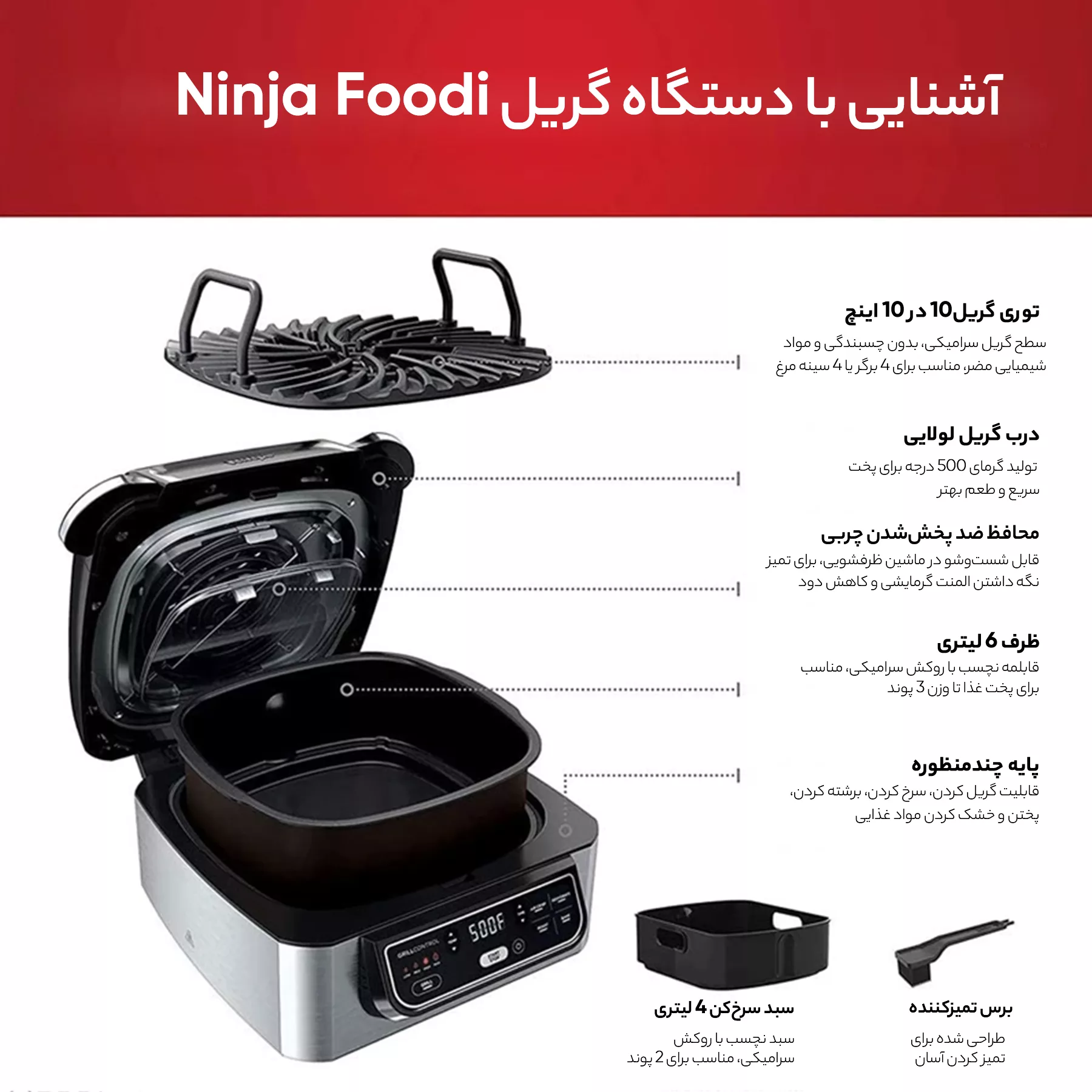 سرخ کن نینجا مدل AG 301