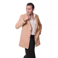 پالتو مردانه مدل کشمیر 3-3 رنگ کرم