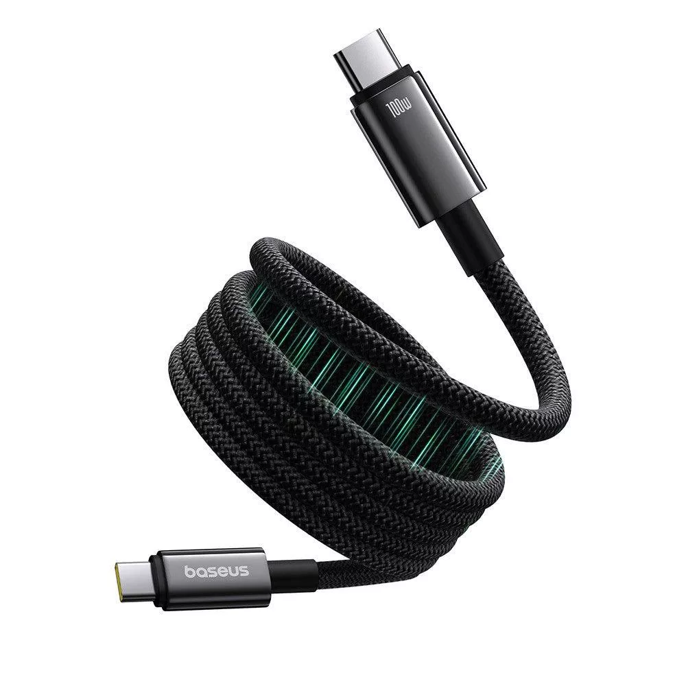کابل USB-C بیسوس مدل Tungsten Gold Magnetic 100W طول 1 متر
