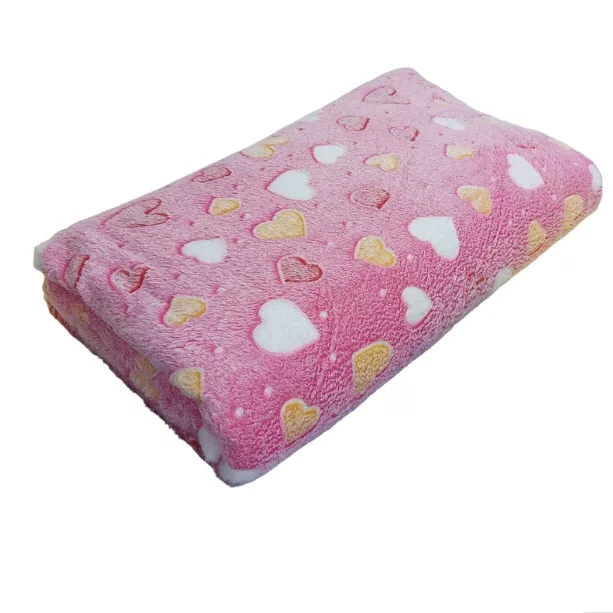 پتو 2 نفر مدل قلبی رنگین سایز 200x210 سانتیمتر