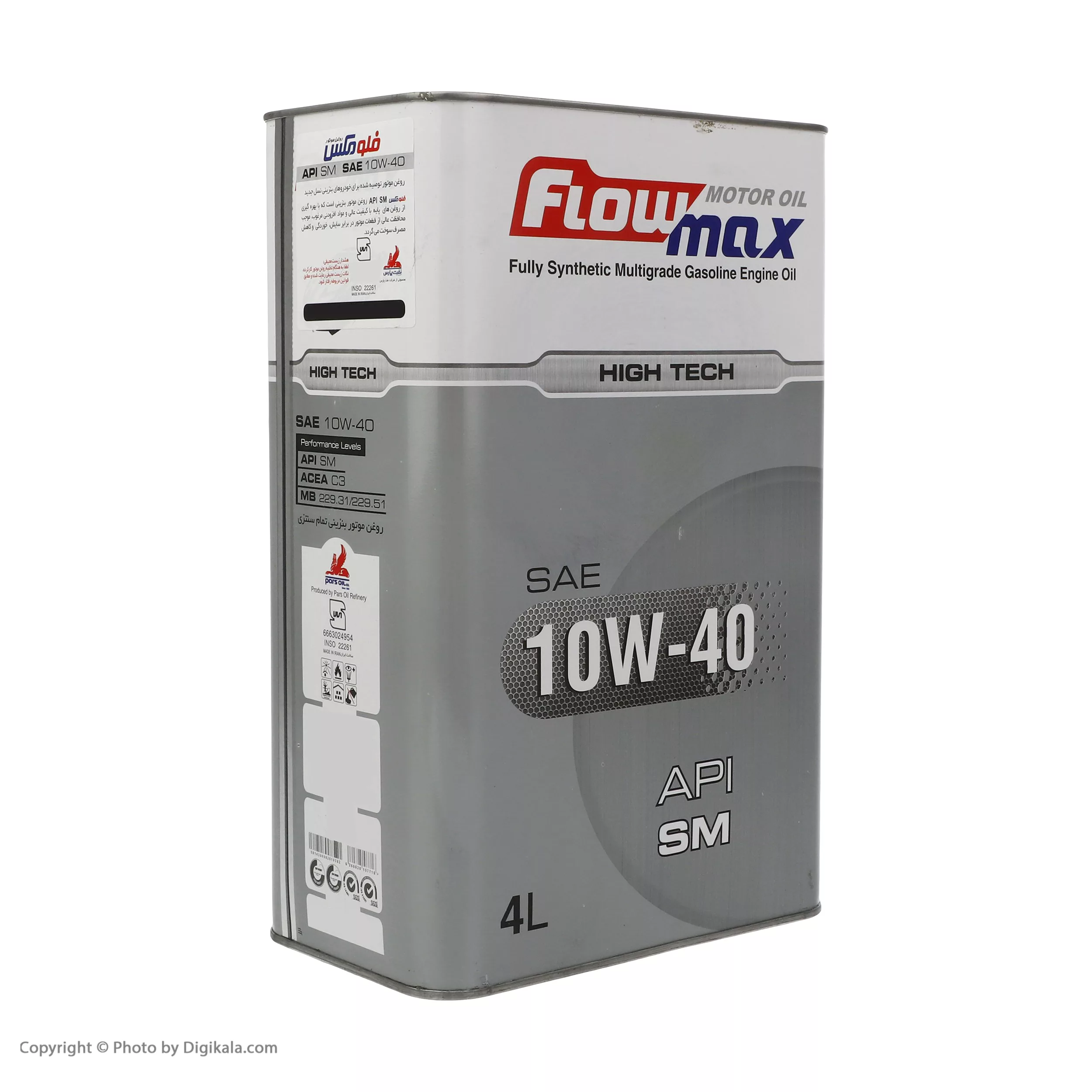 روغن موتور خودرو فلومکس مدل HIGH TECH 10W40 حجم 4 لیتر
