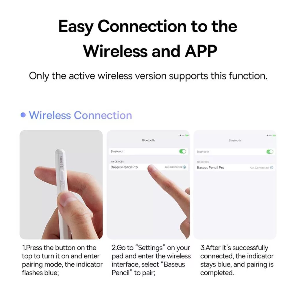 قلم لمسی بیسوس مدل Smooth Writing 2 Series BS-PS011