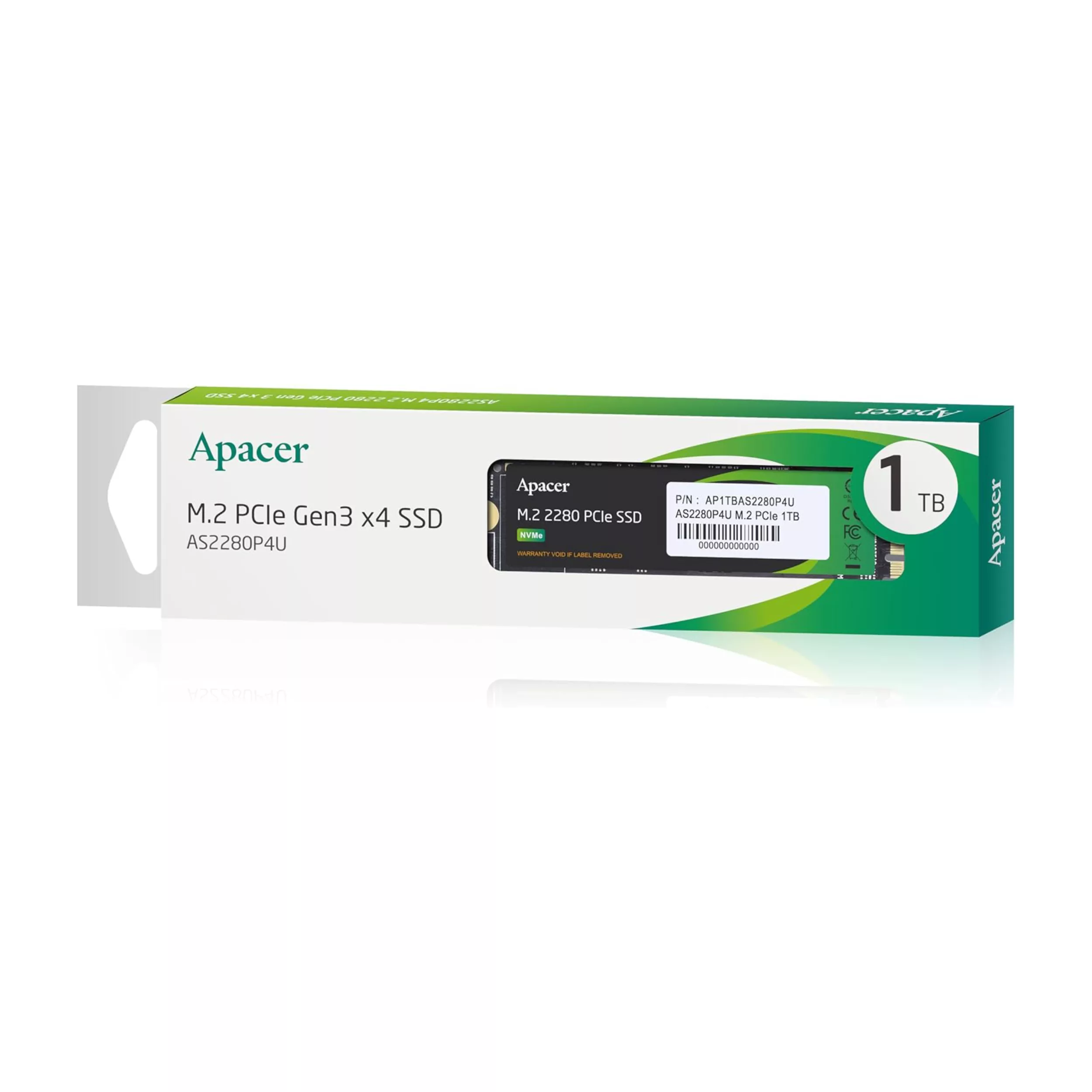 اس اس دی اینترنال اپیسر مدل AS2280P4U 1TB M.2 PCIE GEN3 X4 NVME 3500/3000 MB/S ظرفیت یک ترابایت