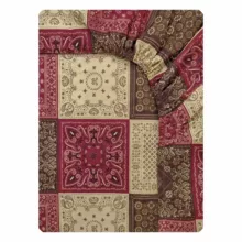 ملحفه پانیذ پود مدل چهل تکه کد A109 دو نفره سایز 180×200 سانتی متر