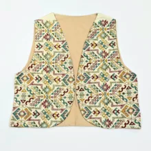 جلیقه زنانه مدل لینن سوزن دوزی کد ۰۳۴