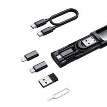 کابل تبدیل USB-C/USB به Lightning/USB-C/Micro USB مک‌ دودو مدل Box با طول 0.3 متر