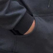 هودی زنانه مدل IMG  رنگ ذغال سنگی