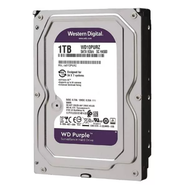 هارد دیسک اینترنال وسترن دیجیتال مدل WD10PURZ ظرفیت 1 ترابایت