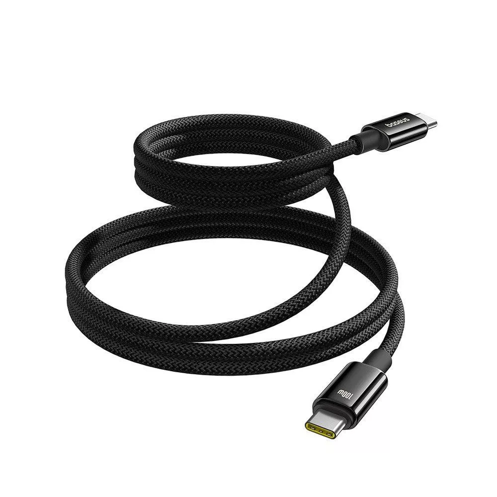 کابل USB-C بیسوس مدل Tungsten Gold Magnetic 100W طول 1 متر