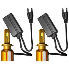 هدلایت نور پایین چراغ جلو تک حالته بست یدک مدل یخی کد X19 پایه H7 مناسب برای پراید 111 و 132 بسته 2 عددی