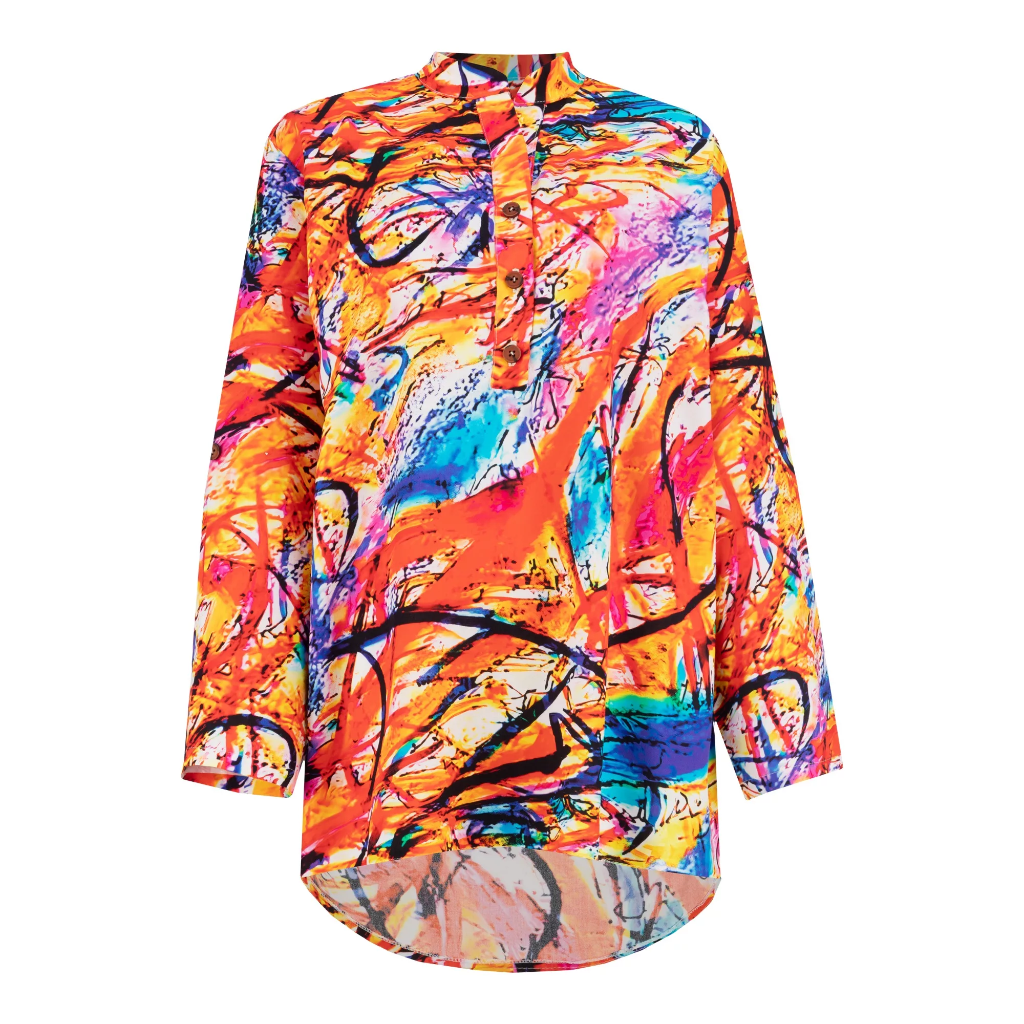 تونیک آستین بلند زنانه السانا مدل راهین کد 222341 رنگ قرمز