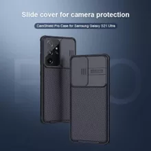 کاور نیلکین مدل camshield pro مناسب برای گوشی موبایل سامسونگ Galaxy S21 Ultra