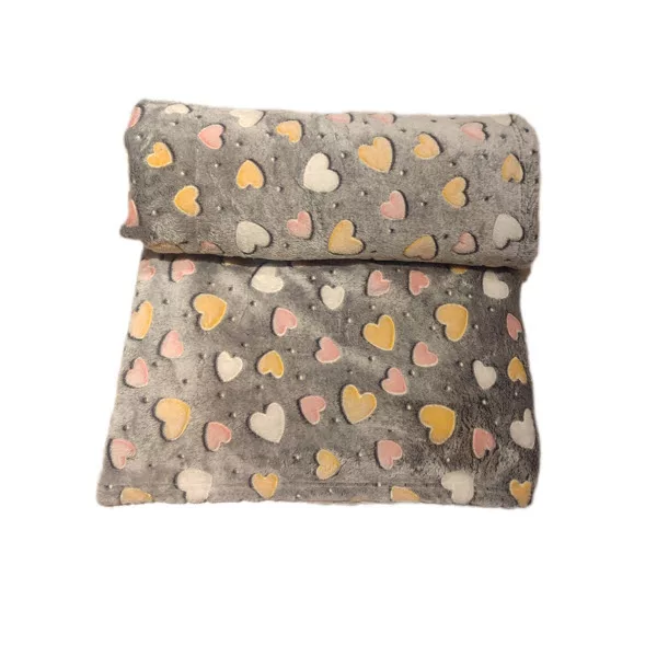 پتو 2 نفر مدل قلبی رنگین سایز 200x210 سانتیمتر