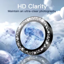 محافظ لنز دوربین چلیپا مدل Luminous مناسب برای گوشی موبایل اپل iPhone 14 Pro / 14 Pro Max