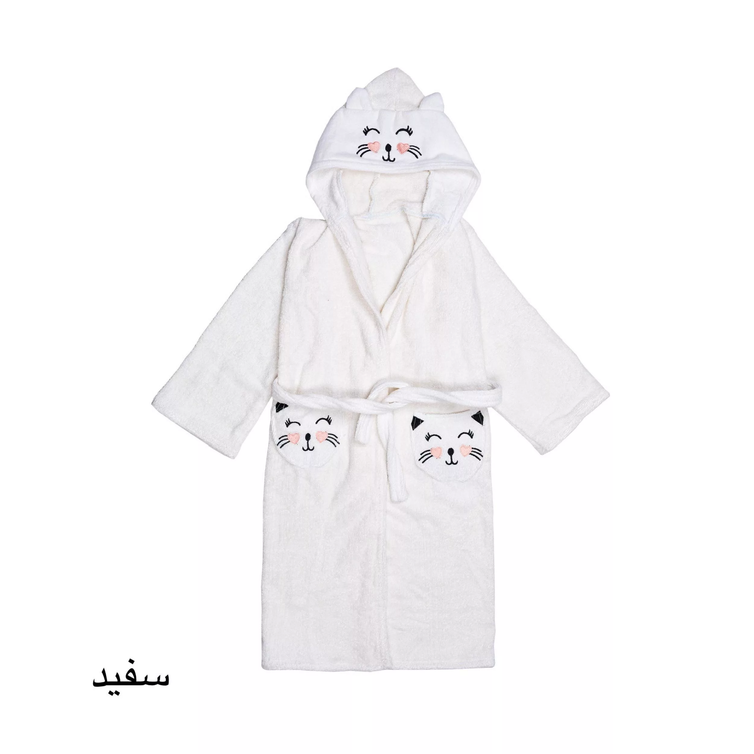 حوله پالتویی کودک هنرمند مدل cat سایز ۹۰×۸۰ سانتی متر